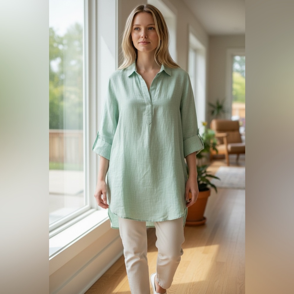 Vineyard Vines Light Green Women's Tunic